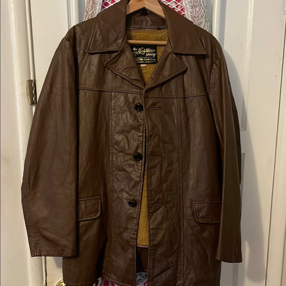 Brown Leather Men's Jacket